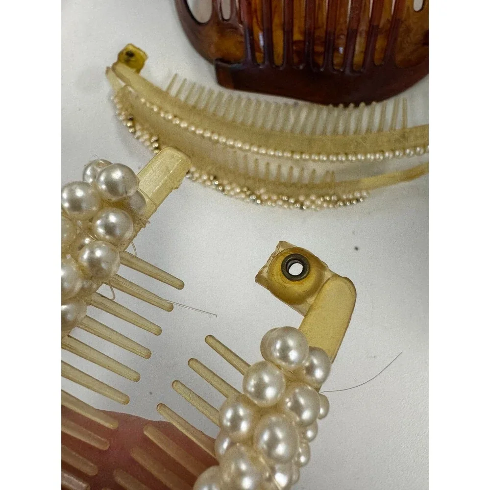 Vtg 1980's GOODY Hair Cincher Clip Banana Comb Ponytail holder Lot 13 Piece 4.5”
